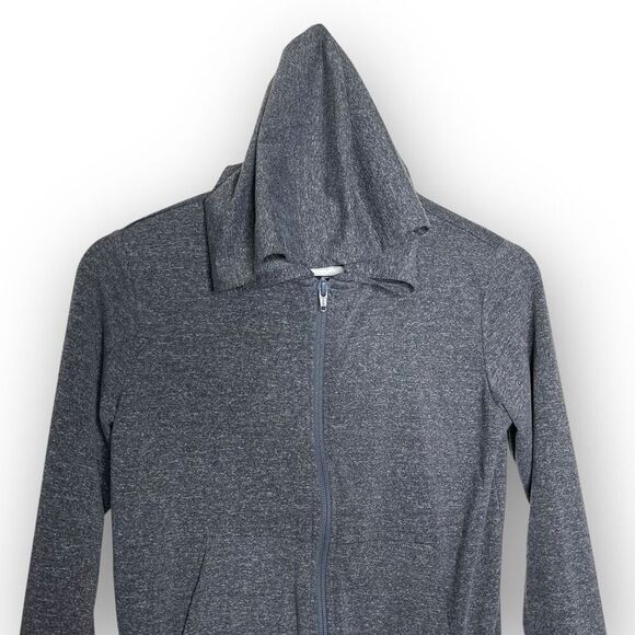 Rumi & Ryder Full Zip Hooded Long Sleeve Active Wear Gray Top Kids Size Medium - Picture 4 of 9